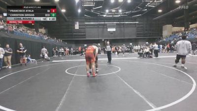 174 lbs Cons. Round 3 - Christion Griggs, Benedictine College vs Francisco Ayala, Unattached