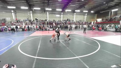 66 lbs Quarterfinal - Asic Gallegos, New Mexico vs Aaron Myers, Saguache Wolfpack