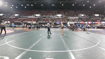 G - 125 lbs Champ. Round 2 - Ainsley Peretto, Ronan (Girls) vs Grace Hicks, Fergus (Lewistown)/Hobson (Girls)