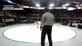 3A 175 lbs 1st Place Match - Oakley Maddox, Malad vs Alfredo Valdez, Valley