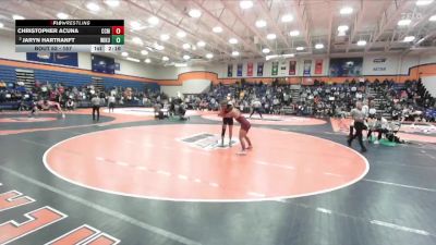 157 lbs Champ. Round 1 - Jaryn Hartranft, Wilkes University vs Christopher Acuna, Concordia College (Moorhead)