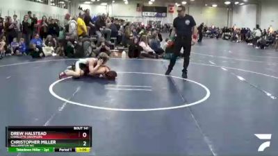 95 lbs Cons. Round 2 - Christopher Miller, Williamston WC vs Drew Halstead, Charlotte Grapplers