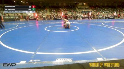 135 lbs Consi Of 8 #1 - Dovi Magee, The Glasgow Wrestling Acadamy vs PK Sinclair, Harrah Little League Wrestling