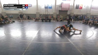 94 lbs Noah Oliveira, Connecticut vs Cayden Podeweltz, Wisconsin