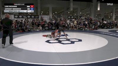 52 lbs Champ. Round 4 - Luke Richards, RAW (Raleigh Area Wrestling Club ) vs Anthony Bergeron, Ohio