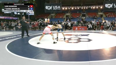 120 lbs Champ. Rd Of 32 - Luke Johnston, New Jersey vs Daniel Brown Jr., Indiana