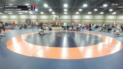 110 lbs Final - Brooke Dixon, NE Whale Orca - GK8 vs Charlotte Catania, LADY WARRIORS UNITED / MAROON 29:11 - GK8