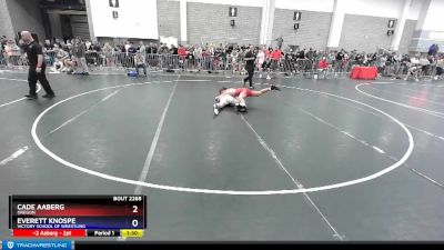 144 lbs Quarterfinal - Cade Aaberg, Oregon vs Everett Knospe, Victory School Of Wrestling