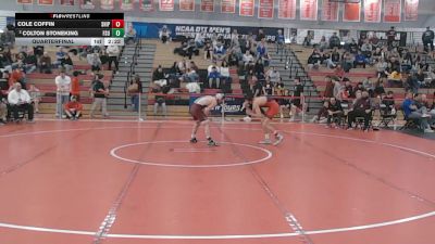 141 lbs Quarterfinal - Cole Coffin, Shippensburg vs Colton Stoneking, Fairmont State