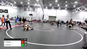 129 lbs Quarterfinal - Aidan Wallace, Jersey 74 vs Jude Robson, Virginia Team Predator