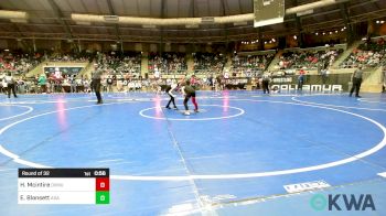 61 lbs Round Of 32 - Hunter Mcintire, Okmulgee vs Easton Blansett, Ada Youth Wrestling