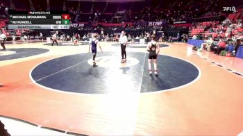 3A 106 lbs Quarterfinal - Michael McNamara, Edwardsville (H.S.) vs MJ Rundell, Oak Park (O.P.-River Forest)