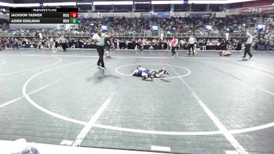 49 lbs Round Of 16 - Jackson Tasker, Neosho Youth Wrestling vs Aiden Edelman, Mighty Lion Wrestling Club
