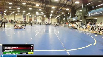 140 lbs Rd# 3 12:00pm Friday - David Evans, Scorpions vs Matthew Kaiser, Terps Xpress