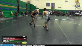 160 lbs Champ. Round 1 - Austin Sprecner, Wilsonville vs David Rodriguez, Forest Grove