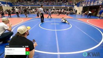52 lbs Round Of 16 - Conner Woods, Salina Wrestling Club vs Derek Brix, Keystone Kids