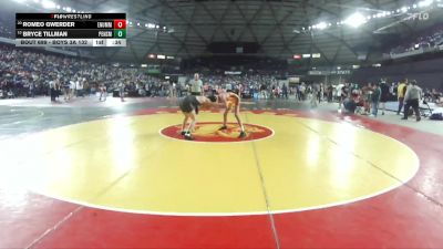 Boys 3A 132 lbs Cons. Round 4 - Romeo Gwerder, Enumclaw vs Bryce Tillman, Peninsula