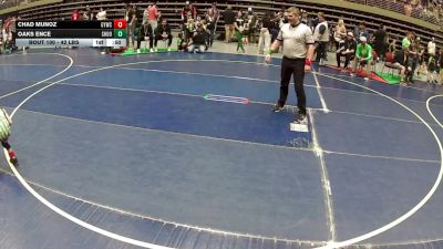 42 lbs Cons. Rd Of 16 - Chad Munoz, Greenwave Youth Wrestling Club vs Oaks Ence, Shootbox
