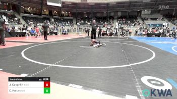 36 lbs Semifinal - Jensen Caughlin, Buck Pride Wrestling vs Carly Holtz, Wagoner Takedown Club