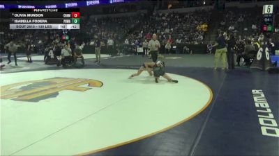 100 lbs Consi Of 16 #2 - Olivia Munson, Chaminade (SS) vs Isabella Fodera, Poway (SD)