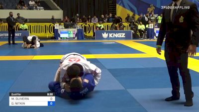 MARCELO OLIVEIRA vs DAMIEN NITKIN 2021 World Jiu-Jitsu IBJJF Championship