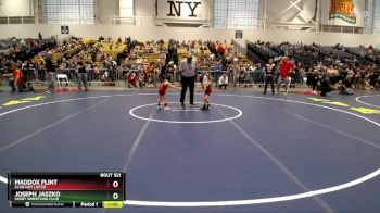 41 lbs Semifinal - Joseph Jaszko, LeRoy Wrestling Club vs Maddox Flint, Club Not Listed
