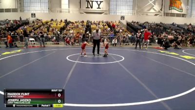 41 lbs Semifinal - Joseph Jaszko, LeRoy Wrestling Club vs Maddox Flint, Club Not Listed