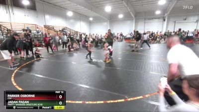 90 lbs Round 1 - Jadan Pagan, Mighty Warriors Wrestling Acad vs Parker Osborne, C2X