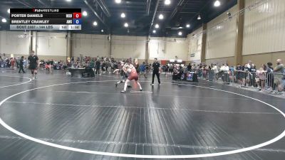 144 lbs Quarterfinal - Porter Daniels, Beebe Trained vs Brentley Crawley, Alpha WC