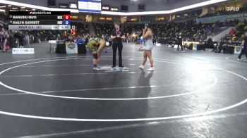 207 lbs Cons. Round 1 - Kailyn Garrett, Northern Michigan University vs Manusiu Muti, McKendree University