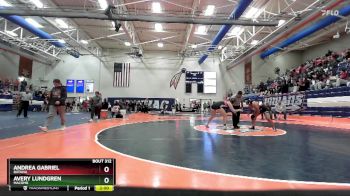 190 lbs Semifinal - Andrea Gabriel, Batavia vs Avery Lundgren, Macomb