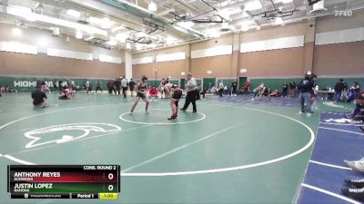 132 lbs Cons. Round 2 - Justin Lopez, Ramona vs Anthony Reyes, Glendora