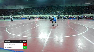 150 lbs Round Of 64 - Cameron Jansing, Norman North vs Abe Prieto, Hennessey Eagles Jr High