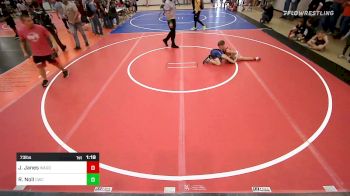 73 lbs Rr Rnd 2 - Journy Janes, Wagoner Takedown Club vs Ryan Noll, Claremore Wrestling Club