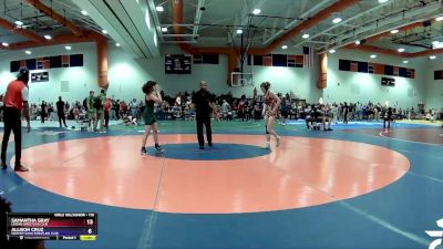 110 lbs Round 2 - Samantha Gray, Legend Wrestling Club vs Allison Cruz, Warmup Gang Wrestling Club