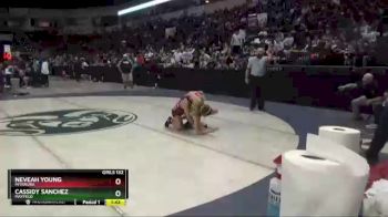 Girls 132 lbs Semifinal - Neveah Young, Miyamura vs Cassidy Sanchez, Mayfield