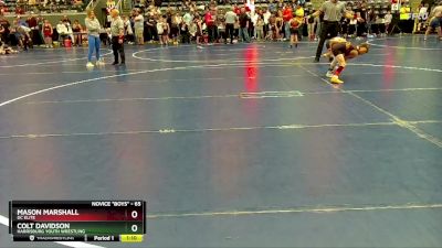 65 lbs Cons. Round 3 - Mason Marshall, DC Elite vs Colt Davidson, Harrisburg Youth Wrestling