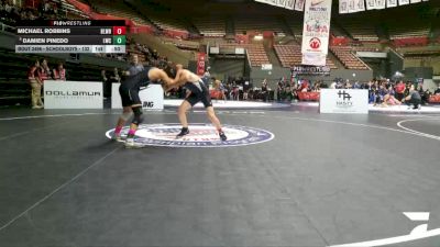 Schoolboys - 132 lbs 5th Place Match - Michael Robbins, Bloodline Wrestling vs Damien Pinedo, Legacy Wrestling Center