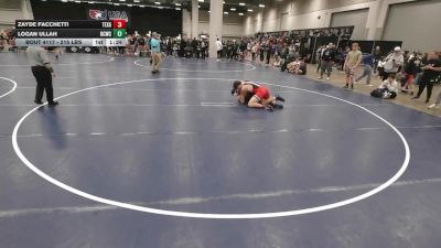 215 lbs Quarters - Zayde Facchetti, Texas vs Logan Ullah, Big Cat Wrestling Club