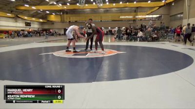 197 lbs Cons. Round 1 - Keaton Renfrew, Alfred State vs Marquel Henry, Ohio Wesleyan