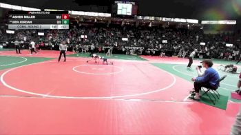 96 lbs Cons. Round 2 - Asher Miller, WKA2 vs Ben Jordan, LBSA