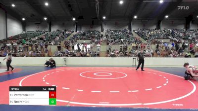 125 lbs Consi Of 8 #1 - Hunter Patterson, Cherokee Jr Warrior Wrestling vs Halyn Neely, Woodland Wrestling