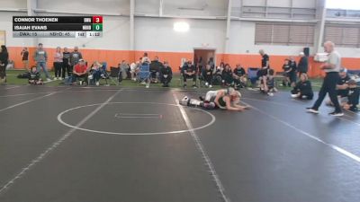 92 lbs Round 7 (8 Team) - Isaiah Evans, Neighborhood Wrestling vs Connor Thoenen, Donahue WA