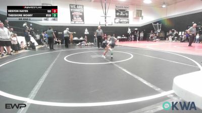 46-55 lbs Rr Rnd 5 - Heston Hayes, Vinita Kids Wrestling vs Theodore Mosby, Wyandotte Youth Wrestling