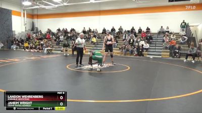 206-215 lbs Round 2 - Jaheim Wright, Cedar Rapids Kennedy vs Landon Wehrenberg, Dubuque Hempstead