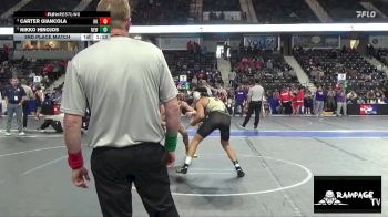 155 lbs 3rd Place Match - Nikko Hinojos, Newton vs Carter Giancola, Hoxie Kids