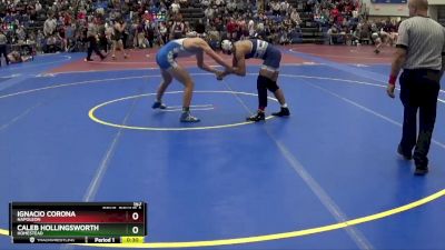 157 lbs Cons. Round 3 - Caleb Hollingsworth, Homestead vs Ignacio Corona, NAPOLEON