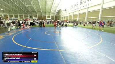 114 lbs 3rd Place Match - Vincent Peyron Jr., CA vs Maddax Hacking, UT