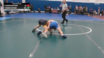 106 lbs Champ. Round 2 - Damian DuChez, Bullis Prep vs Carter Wolford, Northern Lebanon