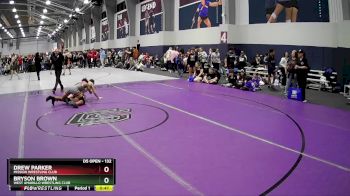 132 lbs Cons. Round 4 - Drew Parker, Mission Wrestling Club vs Bryson Brown, West Amarillo Wrestling Club
